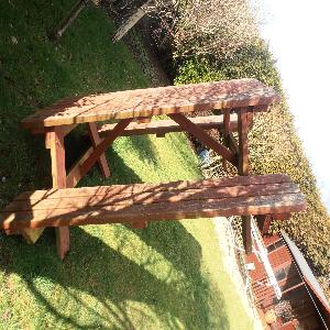 Pub Style Bench Table